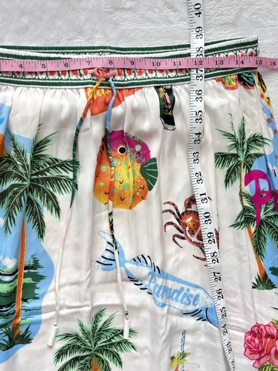 RACHEL ZOE Sunshine Paradise Tiered Maxi Skirt--NWT--M - Picture 12 of 12